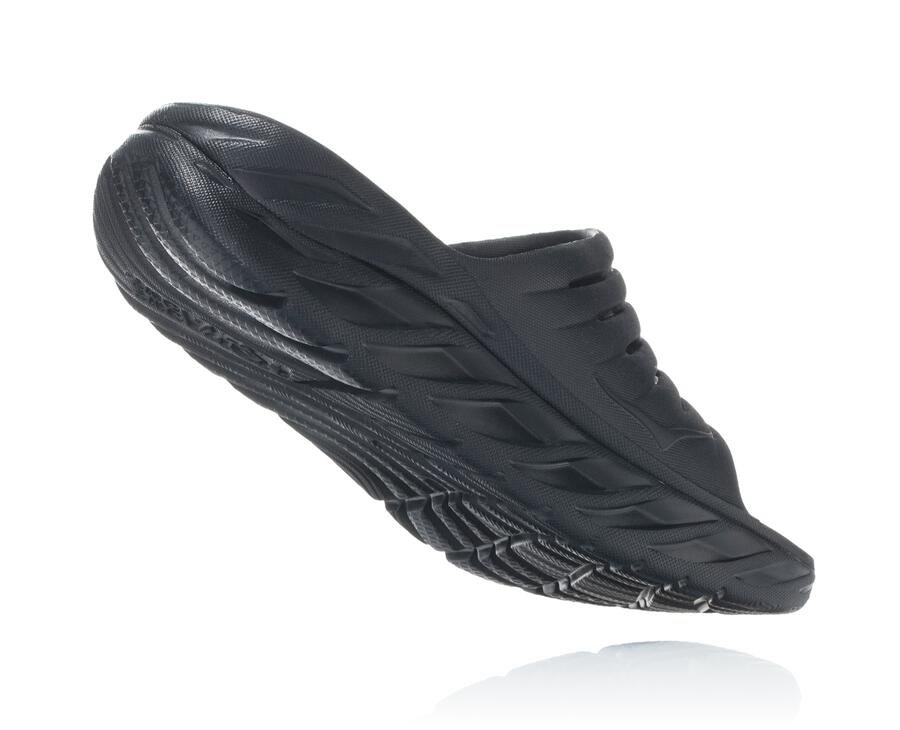 Sandalias Hoka One One Hombre Negros - Ora Recovery - HNBX80316